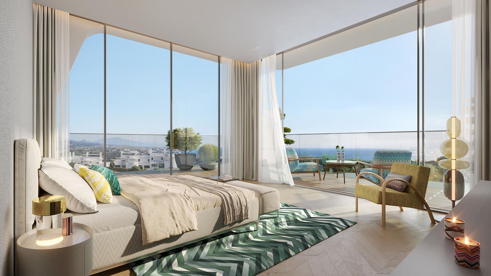 06 luxury bedroom balcony sea view